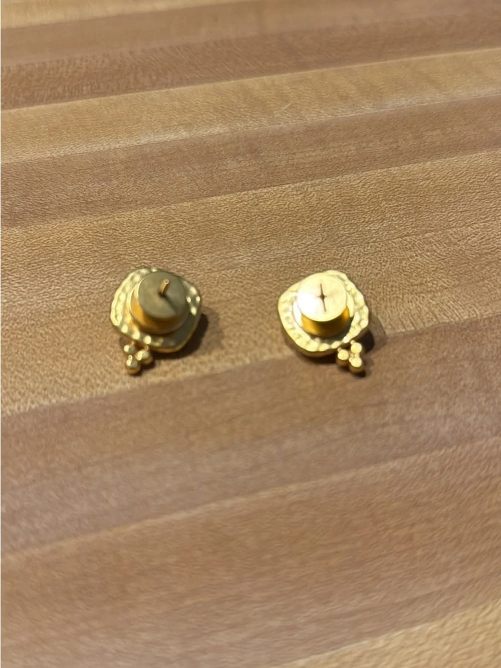 Julie Vos Gold-Tone Black Crystal Stud Earrings